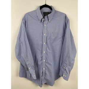 Lauren Ralph Lauren Gingham Button Down Shirt Men's 17.5 34/35‎ Preppy Luxury